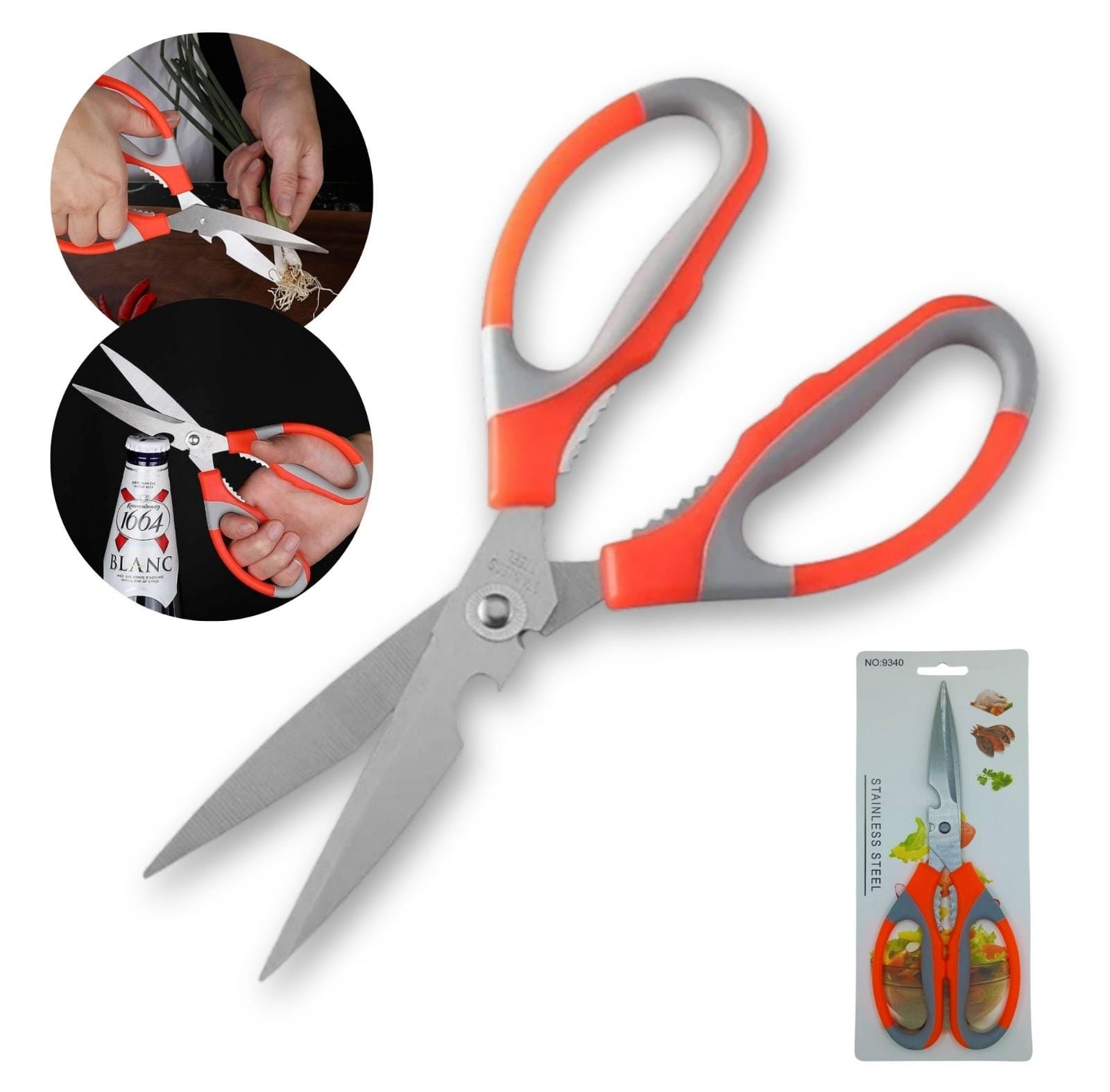 MA-9143 - TESOURA MULTIUSO P/ COZINHA - TAMANHO 21.8.5CM